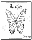 Butterflies Coloring pdf